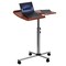 Emma and Oliver Angle and Height Adjustable Mobile Laptop Computer Table with Top